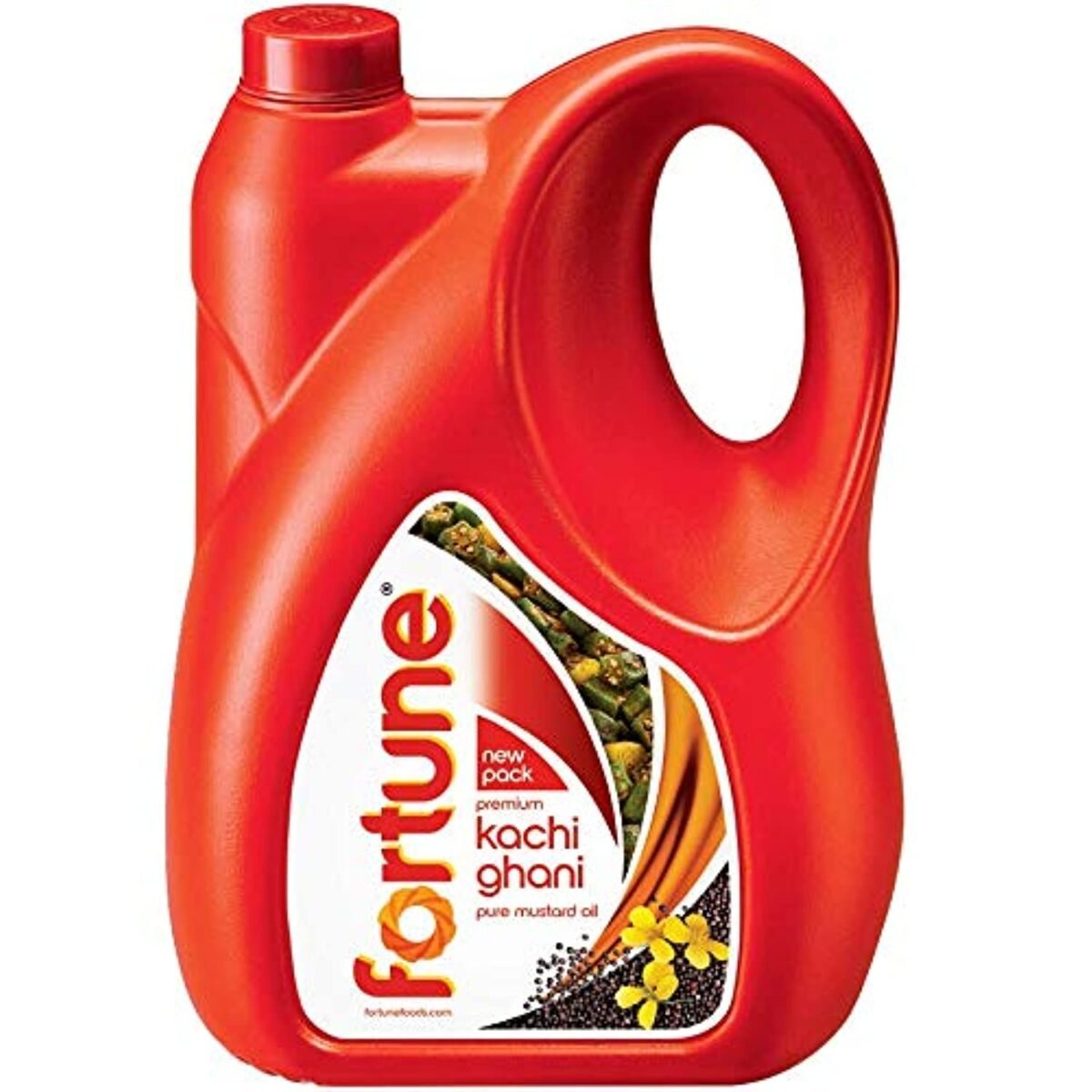 Fortune Premium Kachi Ghani Pure Mustard Oil, 4.5 Kg Jar - Image 1