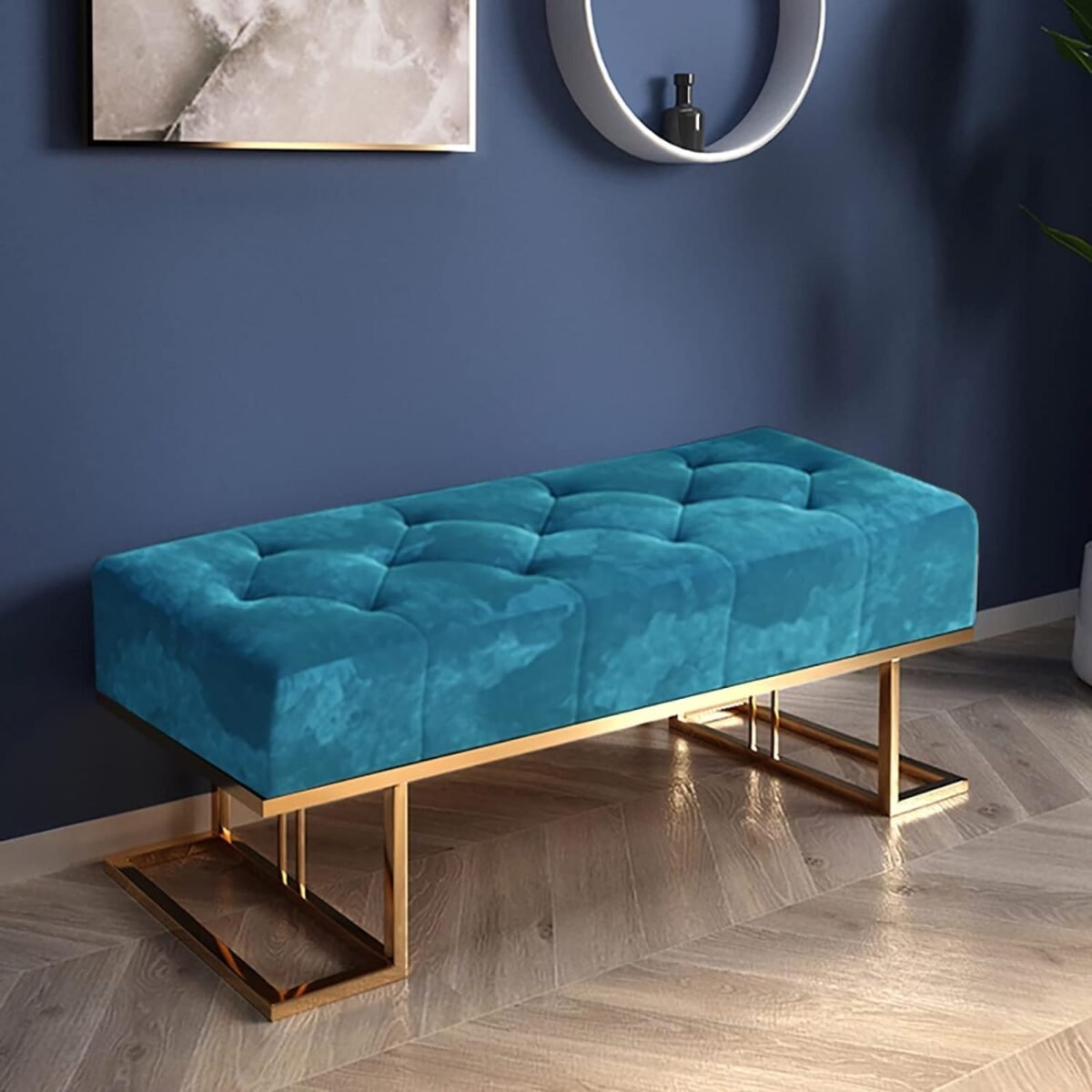 ObalTure Metal Entryway Bench - Image 1